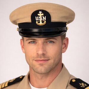 Vintage U.S. Navy Chief Petty Officer Combination Cap Uniform Hat